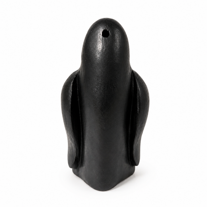 4.5" Painted Wooden Musical Whistle Penguin Instrument