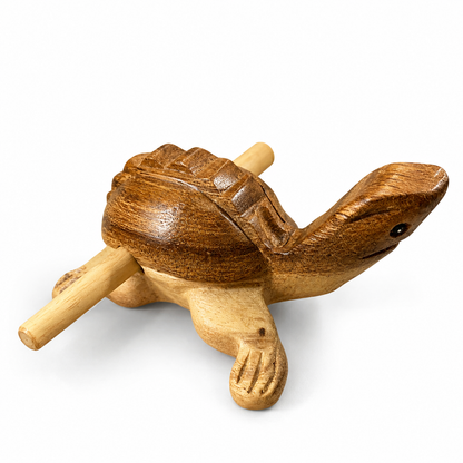 Wooden Musical Turtle Percussion Instrument