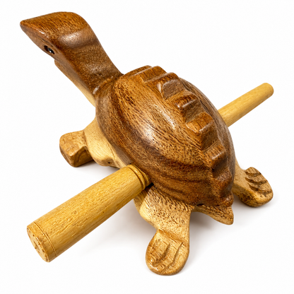 Wooden Musical Turtle Percussion Instrument