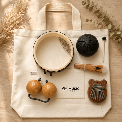 Sound Wellness Starter Bundle — 5 Instruments  + Music Frog Co™ Canvas Tote