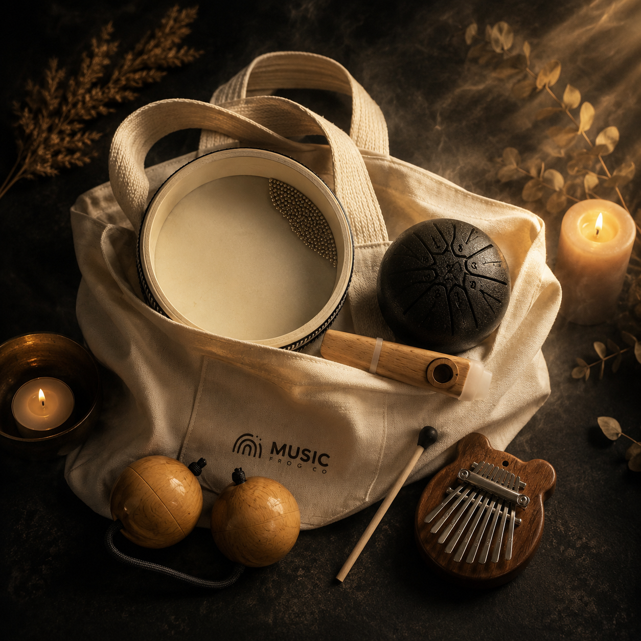 Sound Wellness Starter Bundle — 5 Instruments  + Music Frog Co™ Canvas Tote