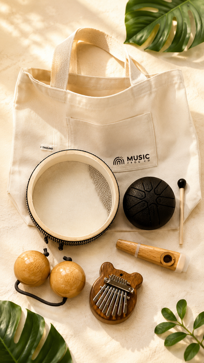 Sound Wellness Starter Bundle — 5 Instruments  + Music Frog Co™ Canvas Tote
