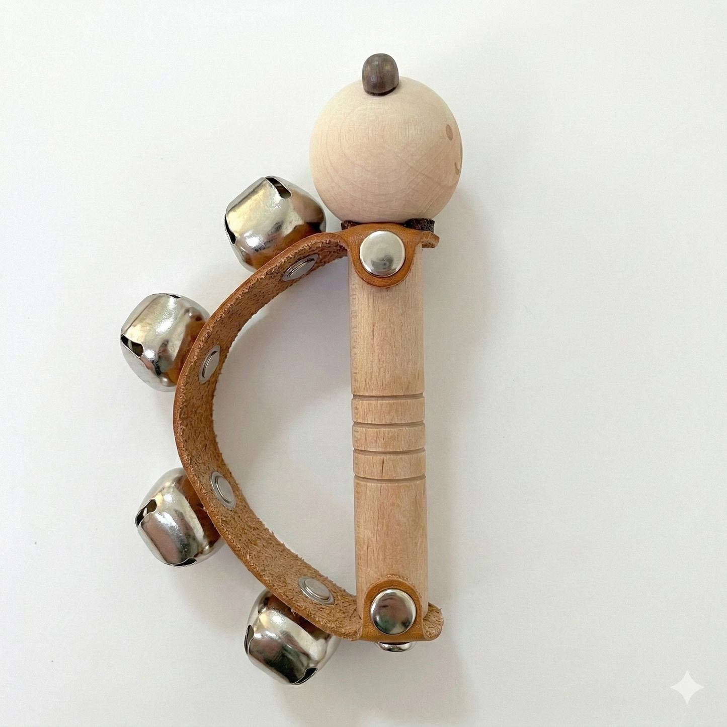 Wooden Bear Bell Stick
