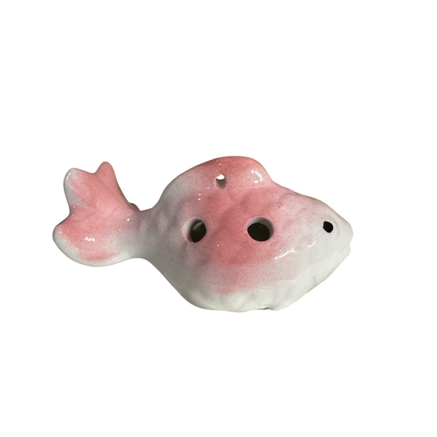 Ceramic Goldfish Ocarina Ocean Pink