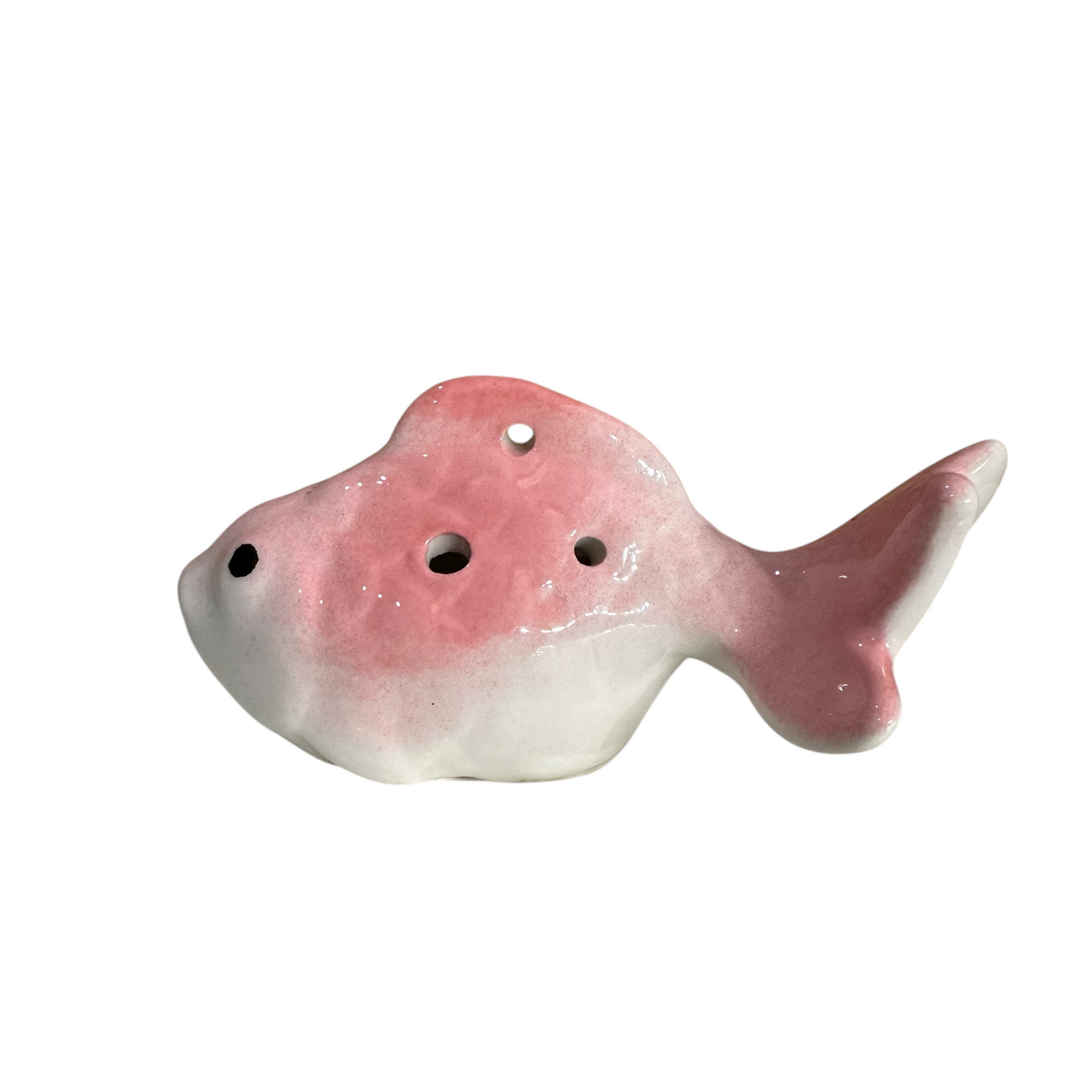 Ceramic Goldfish Ocarina Ocean Pink