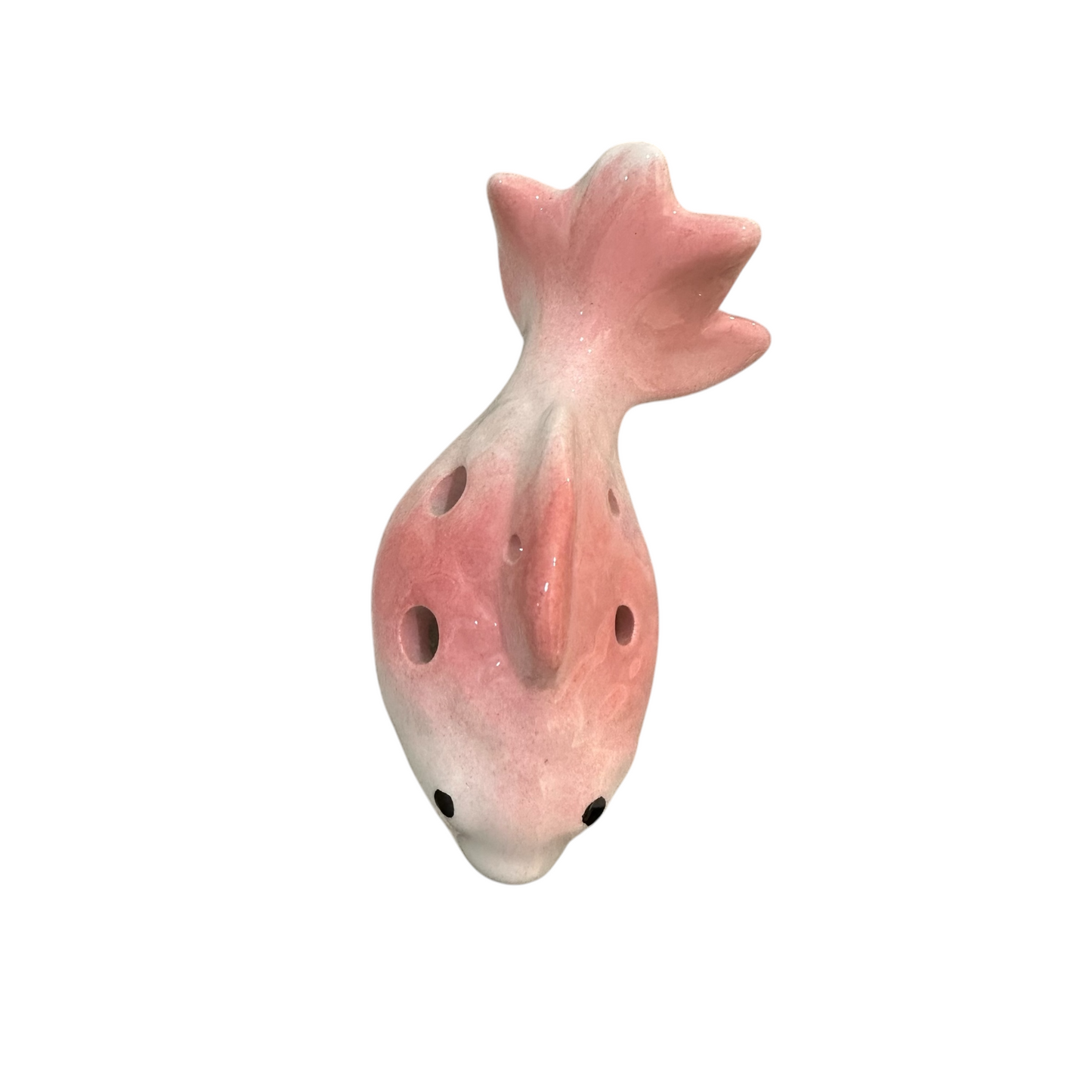 Ceramic Goldfish Ocarina Ocean Pink