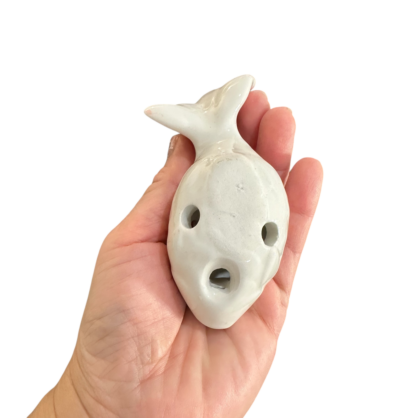 Ceramic Goldfish Ocarina Ocean Pink