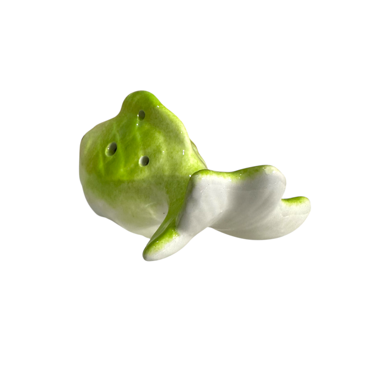 Ceramic Goldfish Ocarina Ocean Lime Green