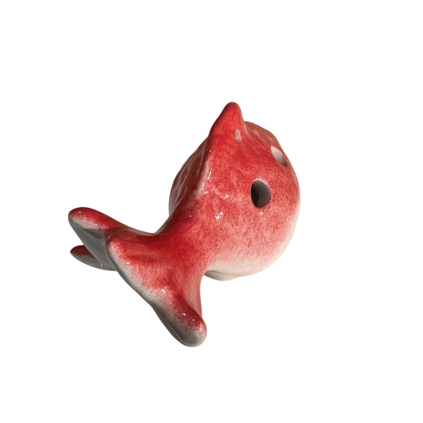 Ceramic Goldfish Ocarina Ocean Red