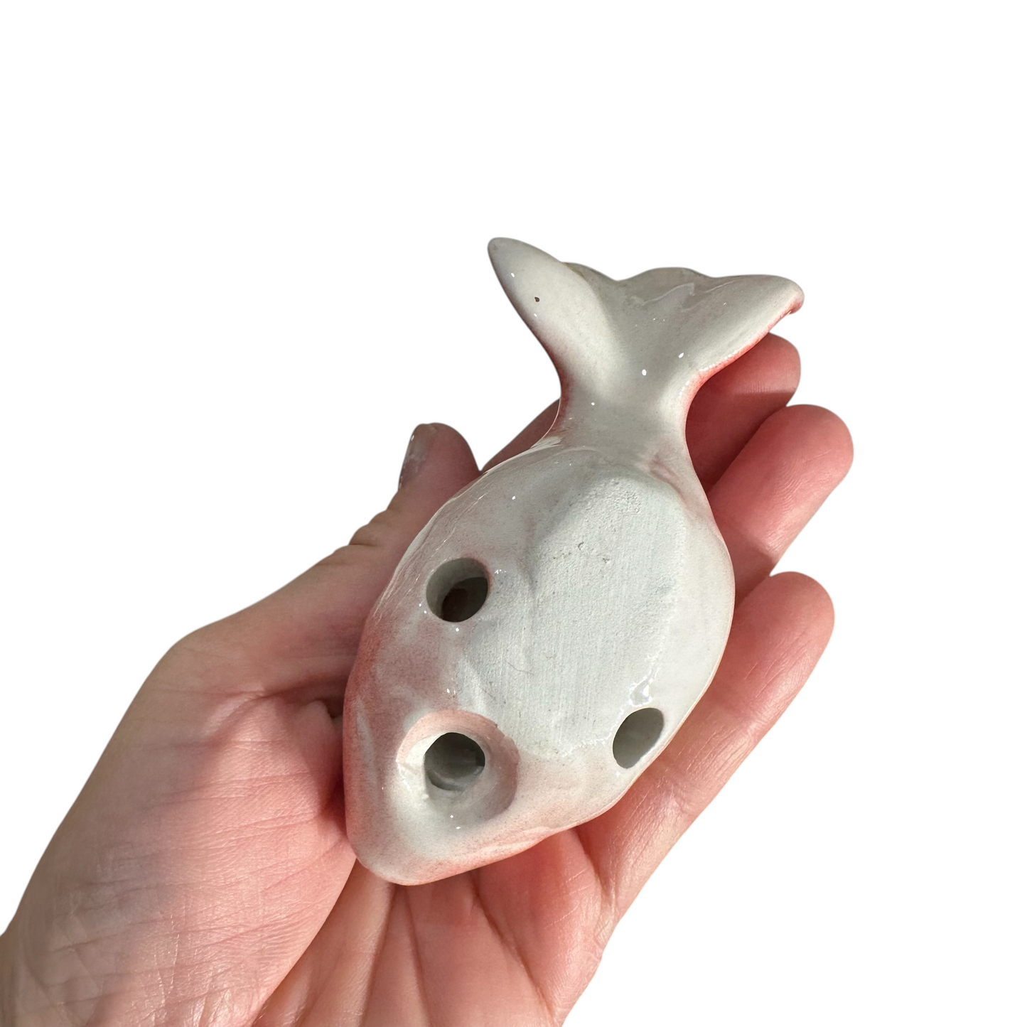 Ceramic Goldfish Ocarina Ocean Red