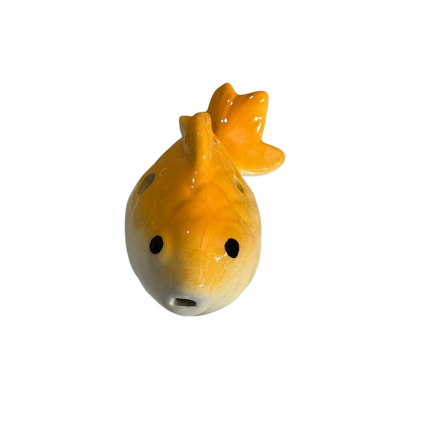 Ceramic Goldfish Ocarina Ocean Orange