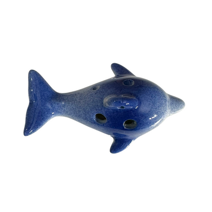 Ceramic Dolphin Ocarina Ocean Blue