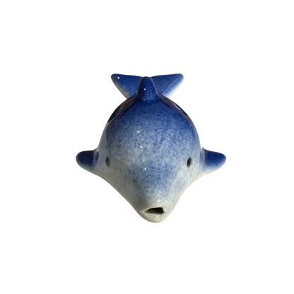 Ceramic Dolphin Ocarina Ocean Blue