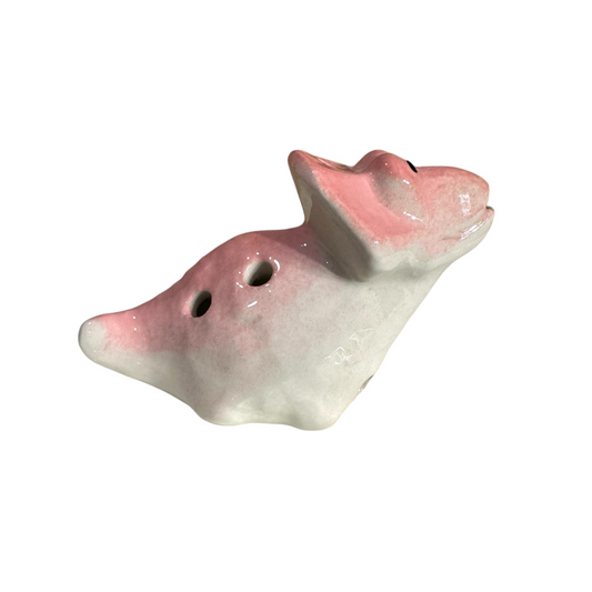 Ceramic Dinosaur Ocarina Pink