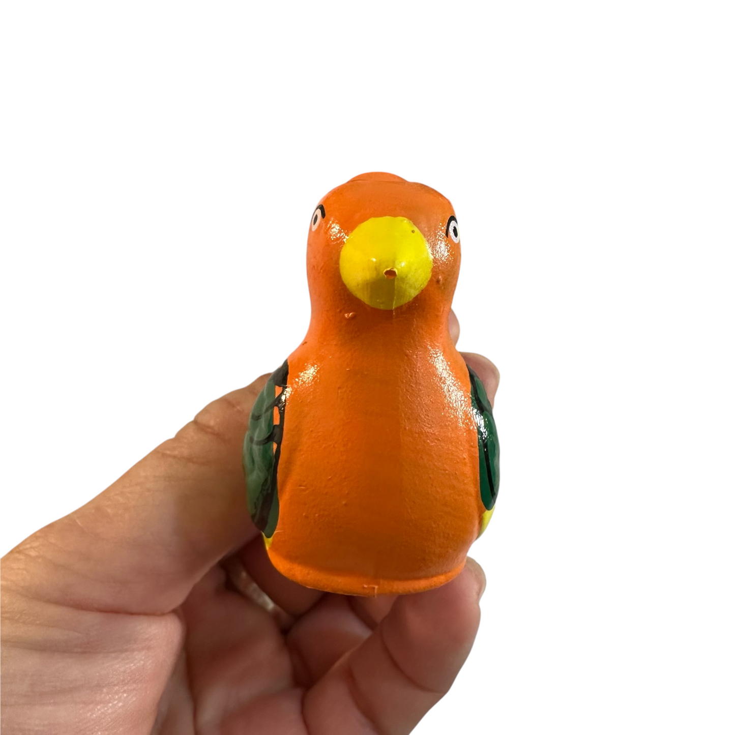 Clay Water Whistle Bird (Orange crest)