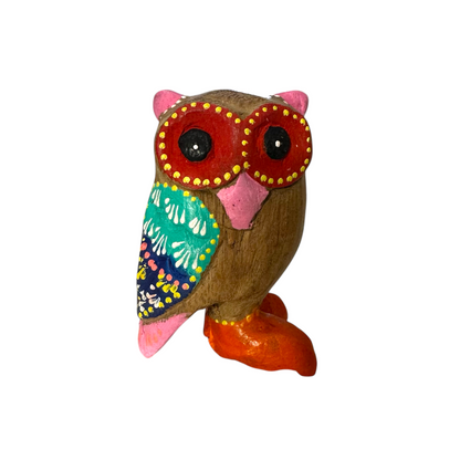 Pink-Nosed Owl with Red Eyes