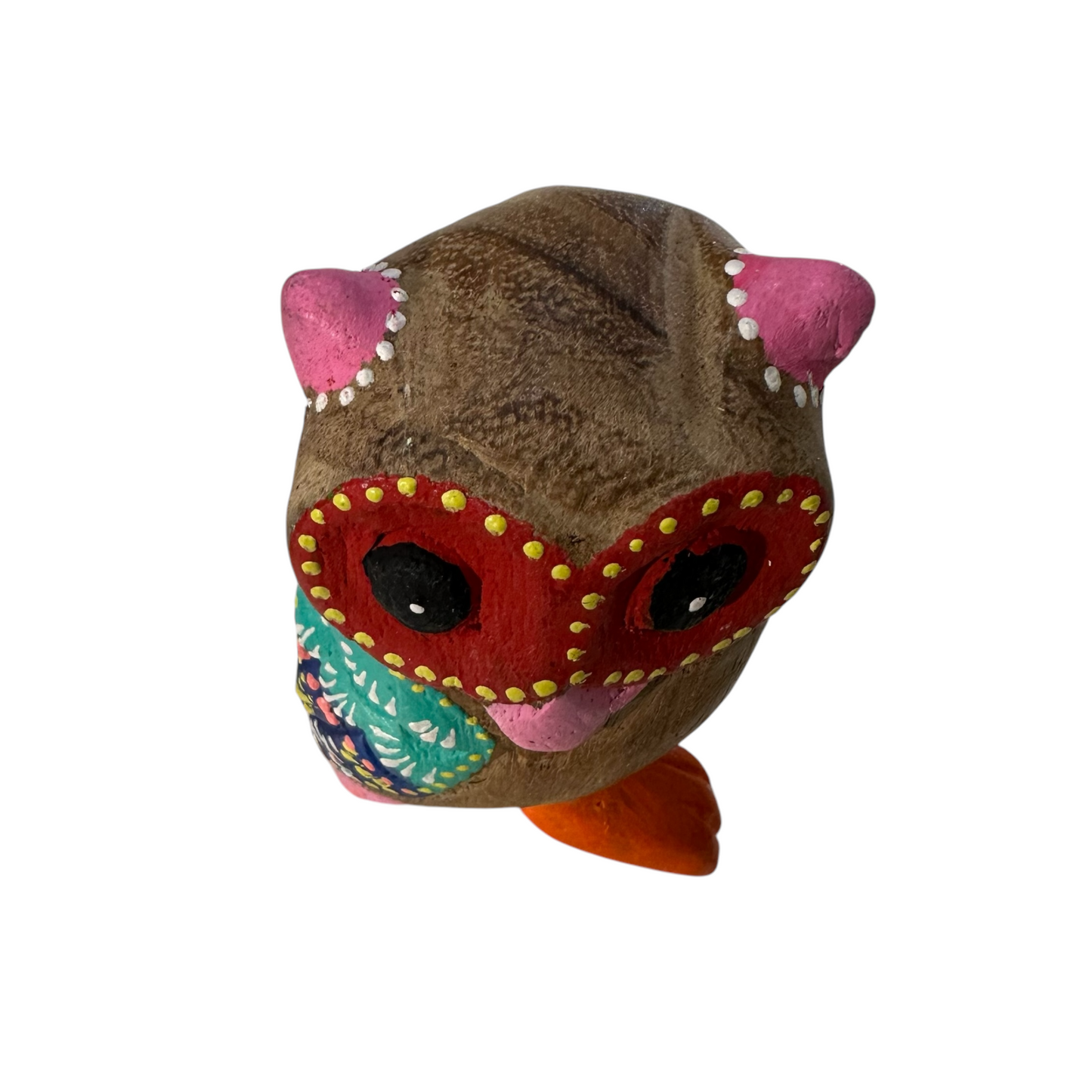 Pink-Nosed Owl with Red Eyes