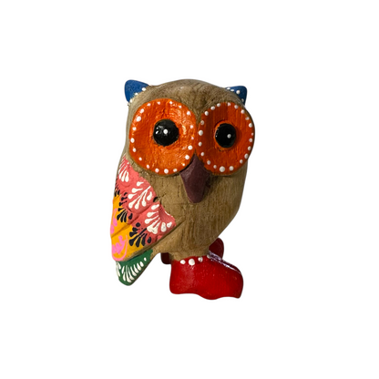 Red-Boot Owl with Blue Ears