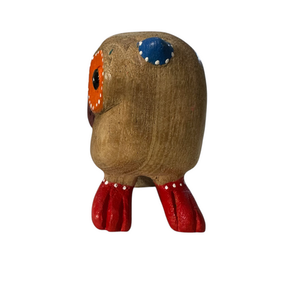 Red-Boot Owl with Blue Ears