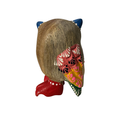 Red-Boot Owl with Blue Ears