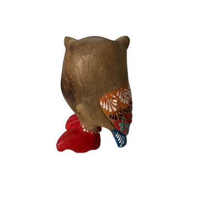 Red-Boot Owl with Orange Eyes