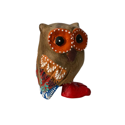 Red-Boot Owl with Orange Eyes