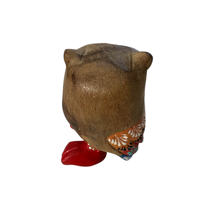 Red-Boot Owl with Orange Eyes