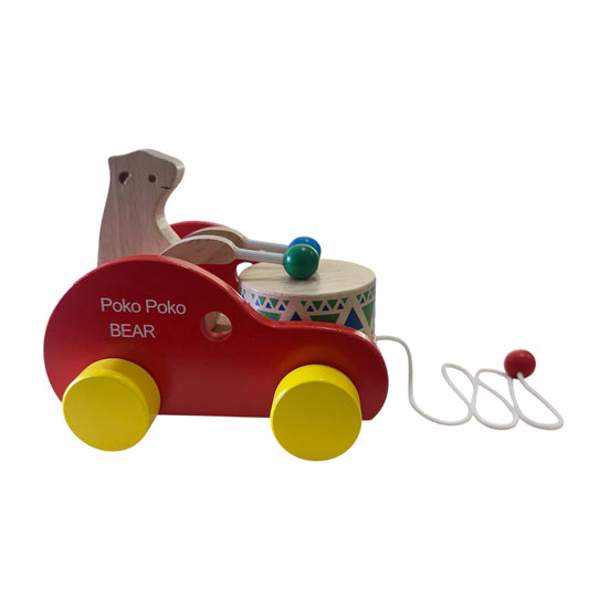 Pull-Along Bear Drum Toy