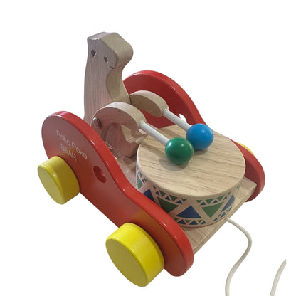Pull-Along Bear Drum Toy