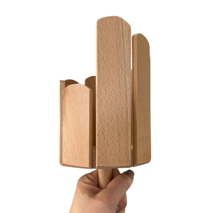 8-Tone Handcrafted Wooden Cylinder Percussion Block
