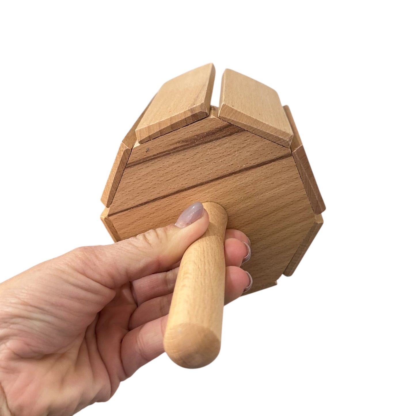 8-Tone Handcrafted Wooden Cylinder Percussion Block