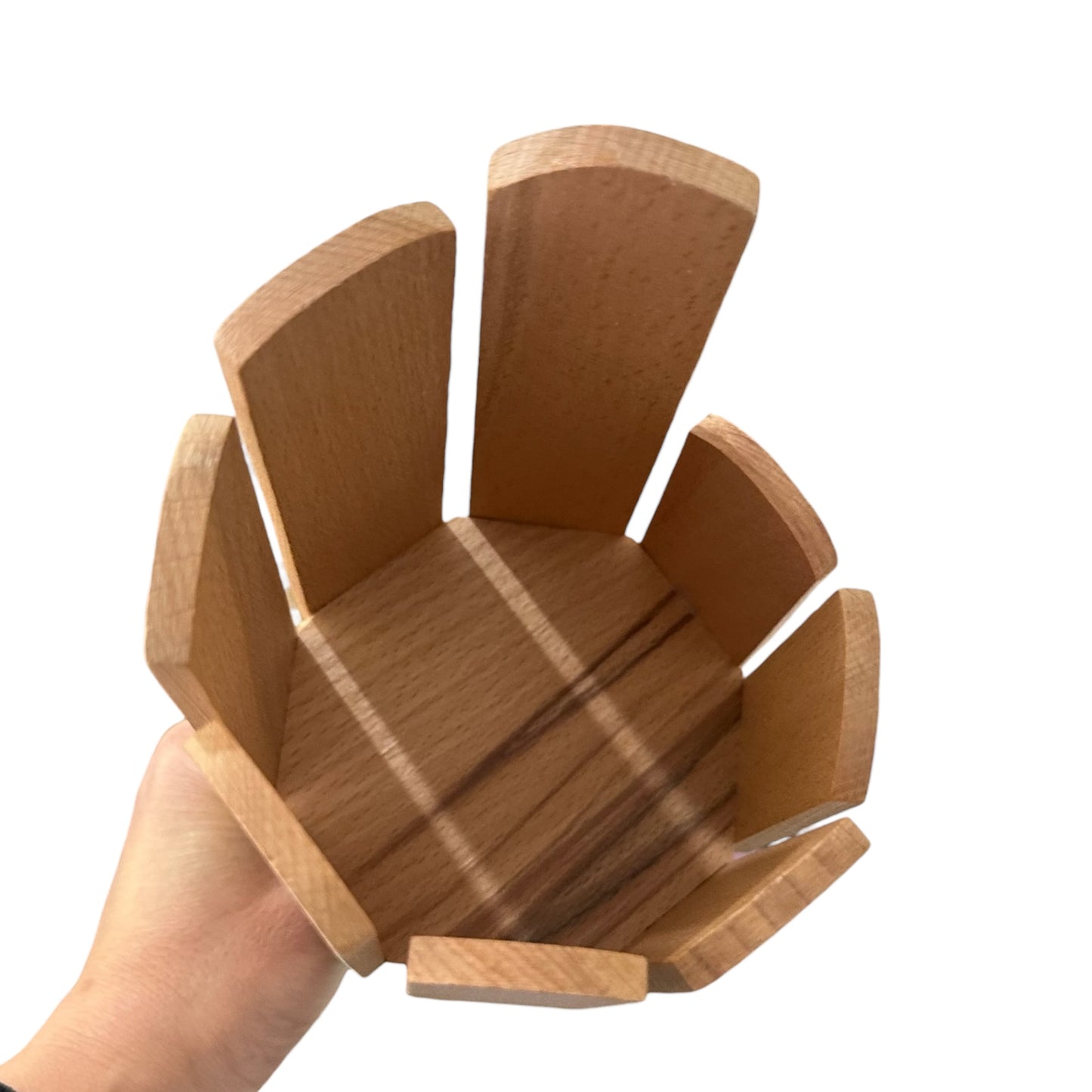 8-Tone Handcrafted Wooden Cylinder Percussion Block