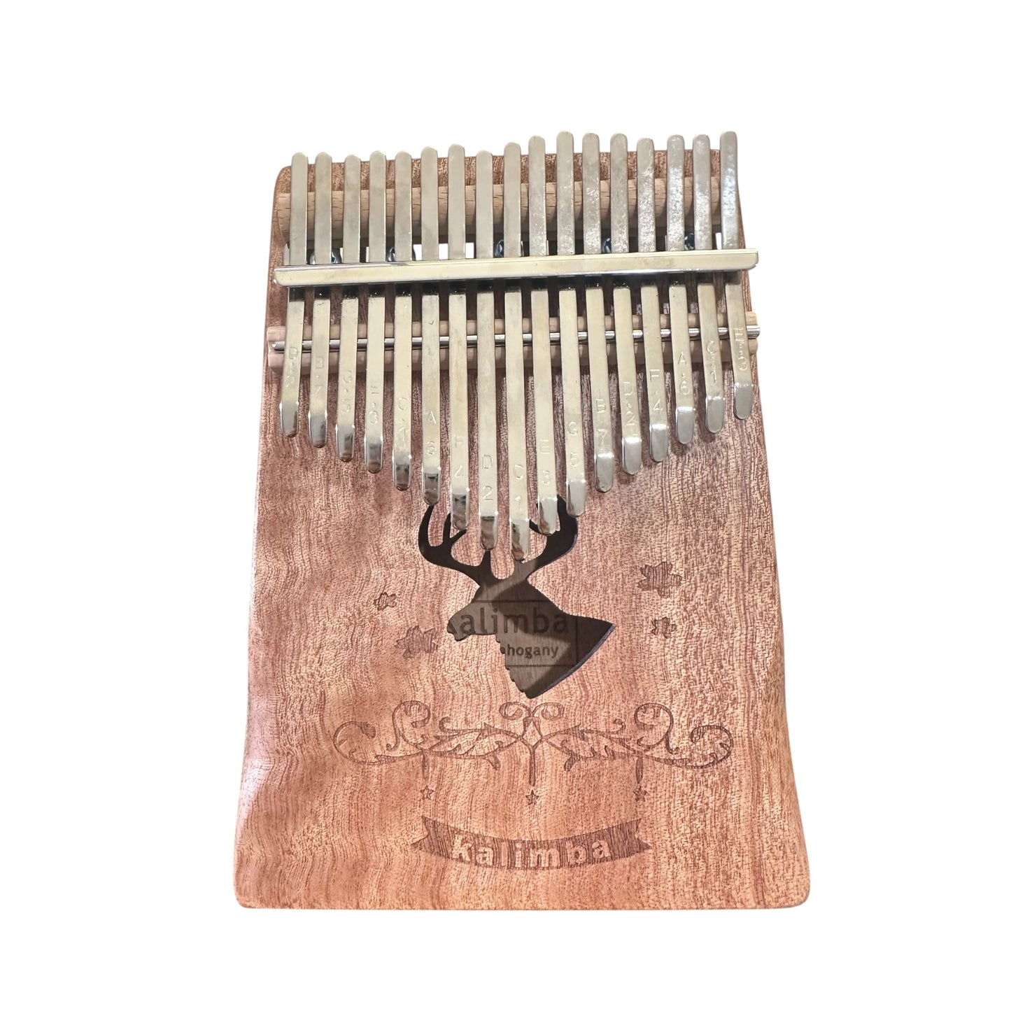 17-Key Wooden Kalimba Starter Set – Deer Motif