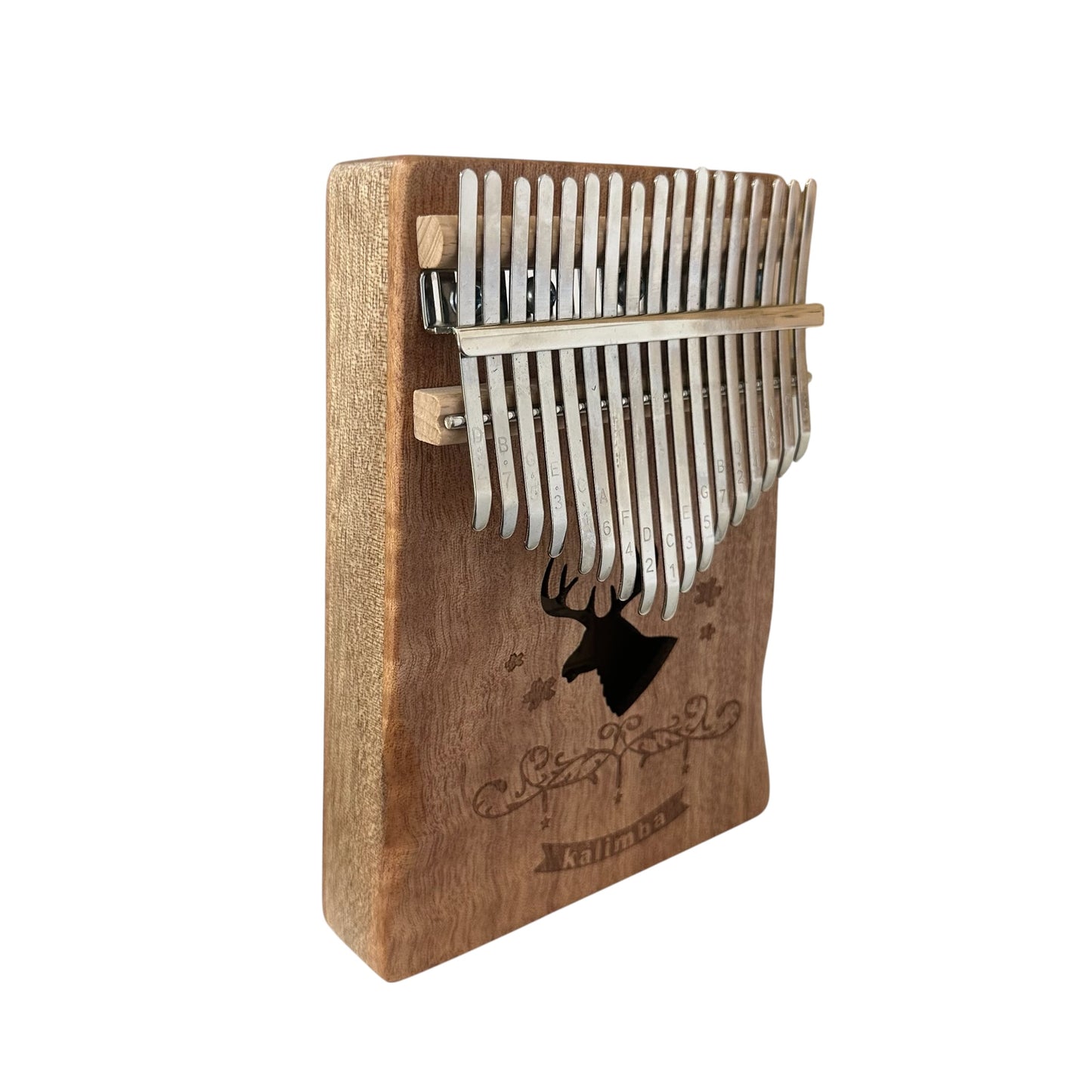 17-Key Wooden Kalimba Starter Set – Deer Motif