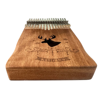 17-Key Wooden Kalimba Starter Set – Deer Motif