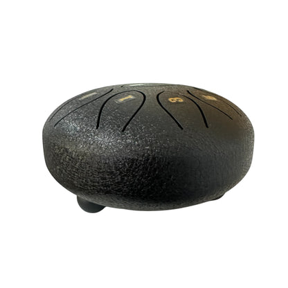 Steel Rain Drum 6 inch Percussion Instrument with Mallet (Black)