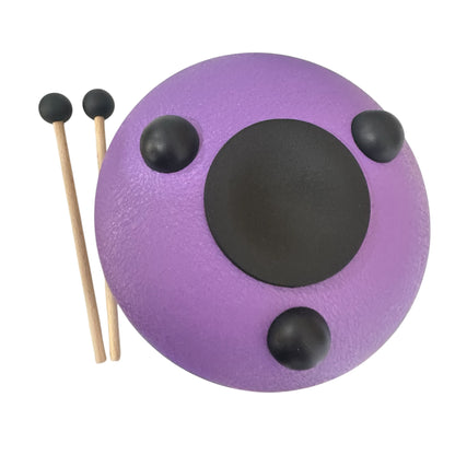 Steel Rain Drum 6 inch Percussion Instrument with Mallet (Purple)