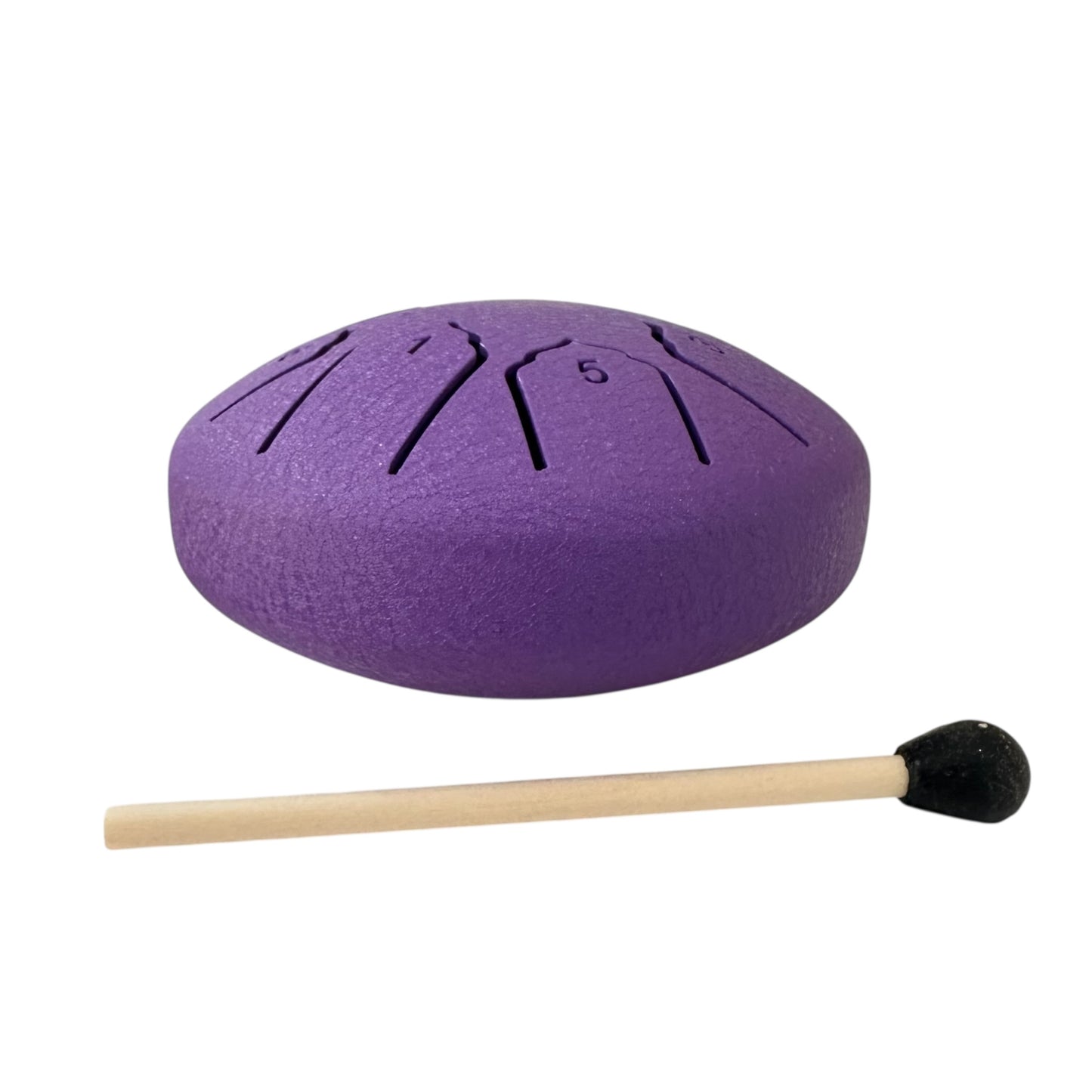 Steel Rain Drum 4 inch Percussion Instrument with Mallet (Purple)