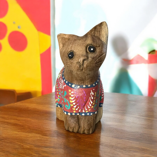 Pink & Blue Version – Rosewood Whimsy Cat