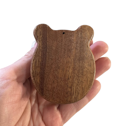 Mini Bear-Shaped Wooden Kalimba – 7-Key Thumb Piano