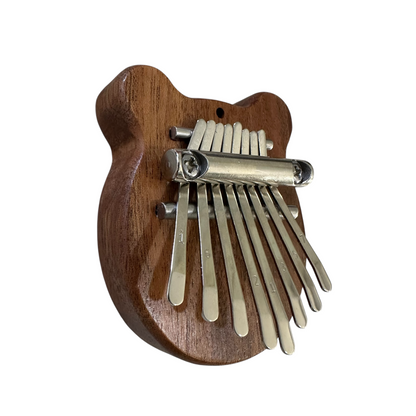 Mini Bear-Shaped Wooden Kalimba – 7-Key Thumb Piano