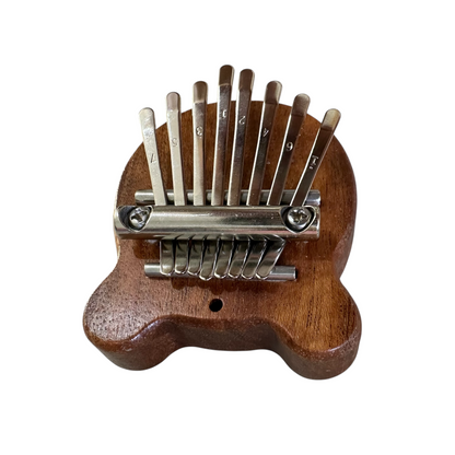 Mini Bear-Shaped Wooden Kalimba – 7-Key Thumb Piano
