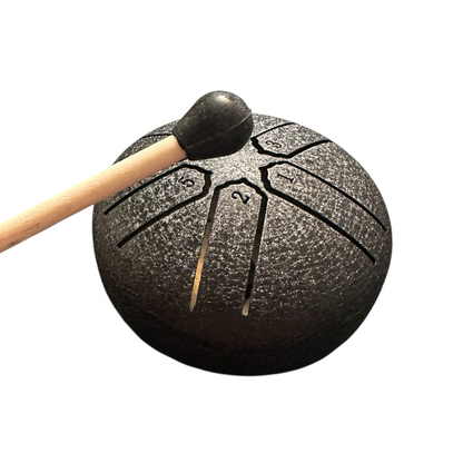 Mini Steel Rain Drum – 3-Inch Percussion Instrument with Mallet