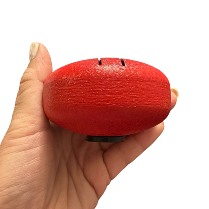 Mini Steel Rain Drum – 3-Inch Percussion Instrument with Mallet (Red)