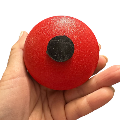 Mini Steel Rain Drum – 3-Inch Percussion Instrument with Mallet (Red)