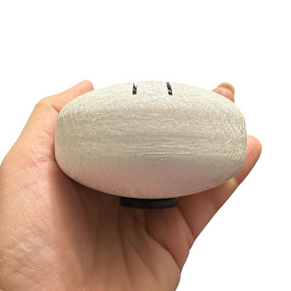 Mini Steel Rain Drum – 3-Inch Percussion Instrument with Mallet (White)
