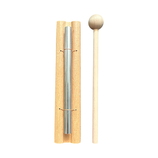 Single-Tone Wooden Chime Bar with Mallet