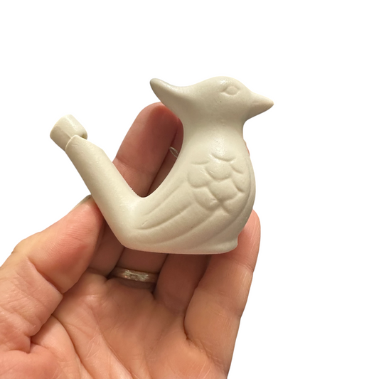 Paintable White Water Whistle Bird