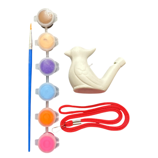 Paint-Your-Own Ceramic Bird Whistle Kit