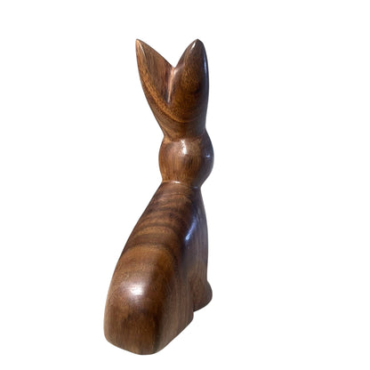 Handcarved Wooden Bunny — Artisan India | Albizia Wood